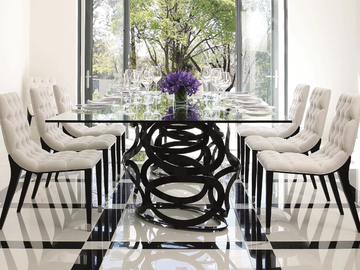 ICON - Rectangular glass table by Costantini Pietro - view 3